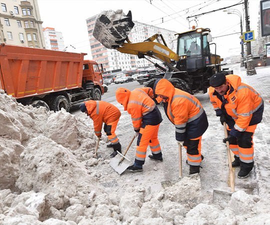 Уборка снега в Бердске и  Новосибирской области