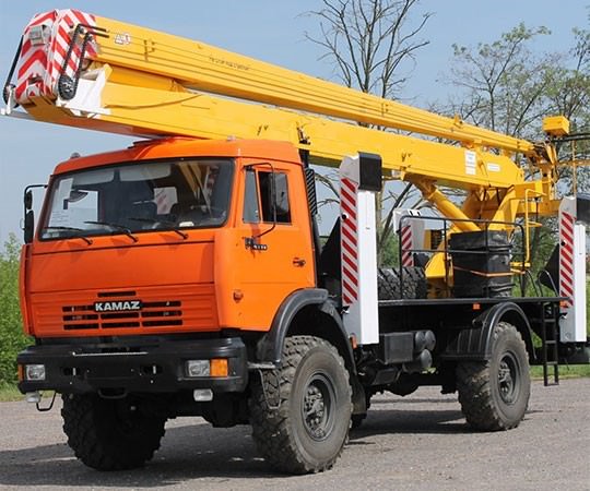 Аренда автовышки в Бердске и  Новосибирской области